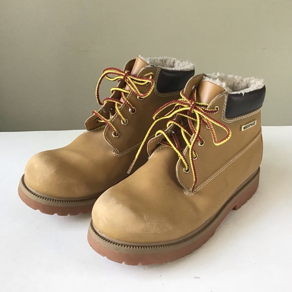 SmartFit Waterproof Boots Kids Size 4.5 Faux Leather Fleece Lined Skid Resistant - Picture 5 of 14